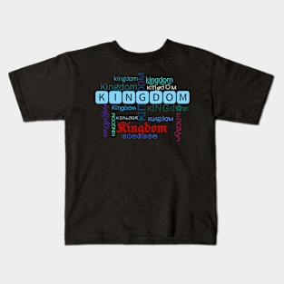 Kingdom text print Kids T-Shirt